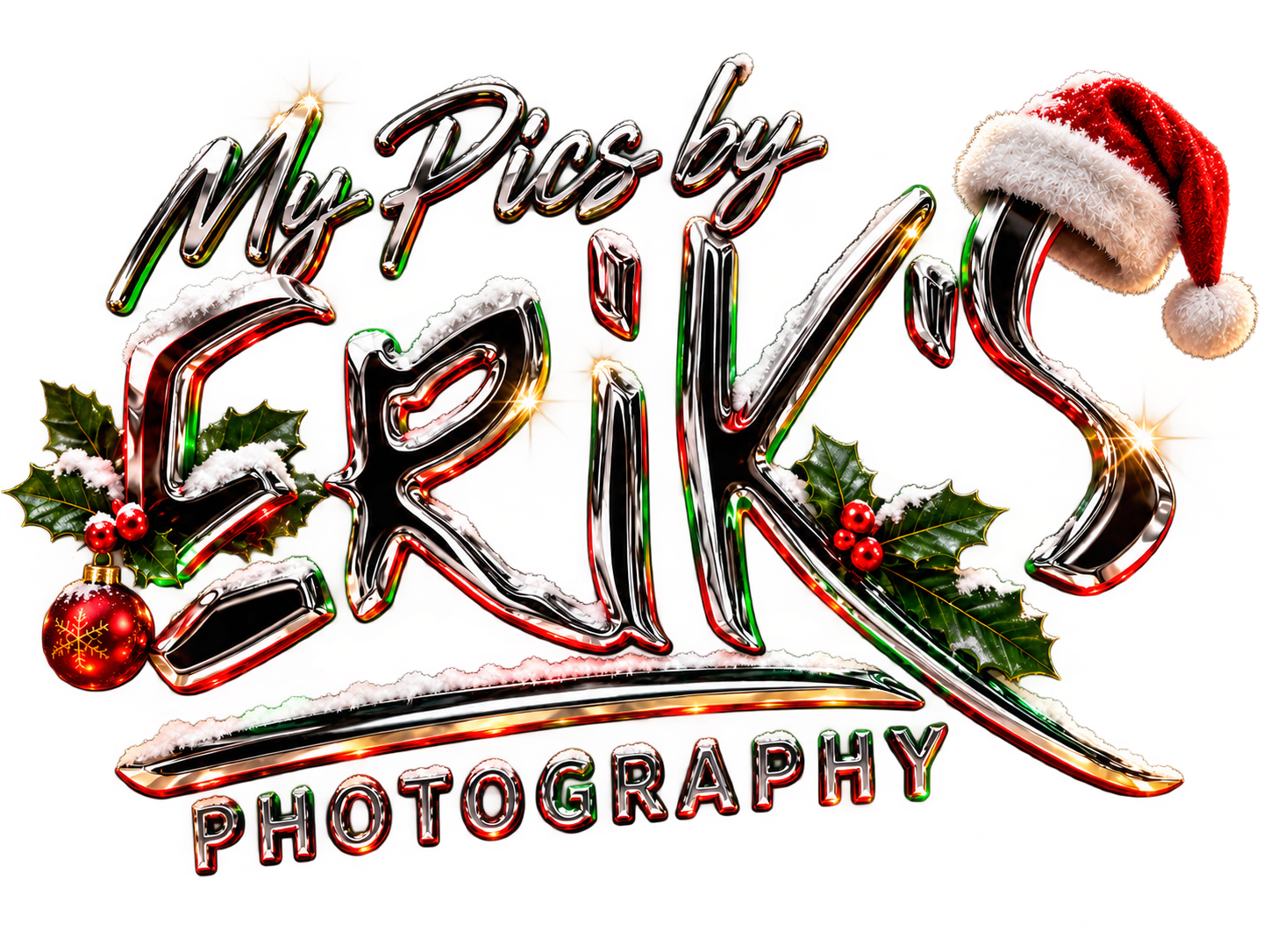 Logotipo navideño My Pics by ERIKS Photography
